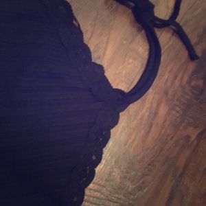 Lace halter top